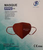 Bild von FFP2 Atemschutzmaske mit CE 0598 Farbe rot